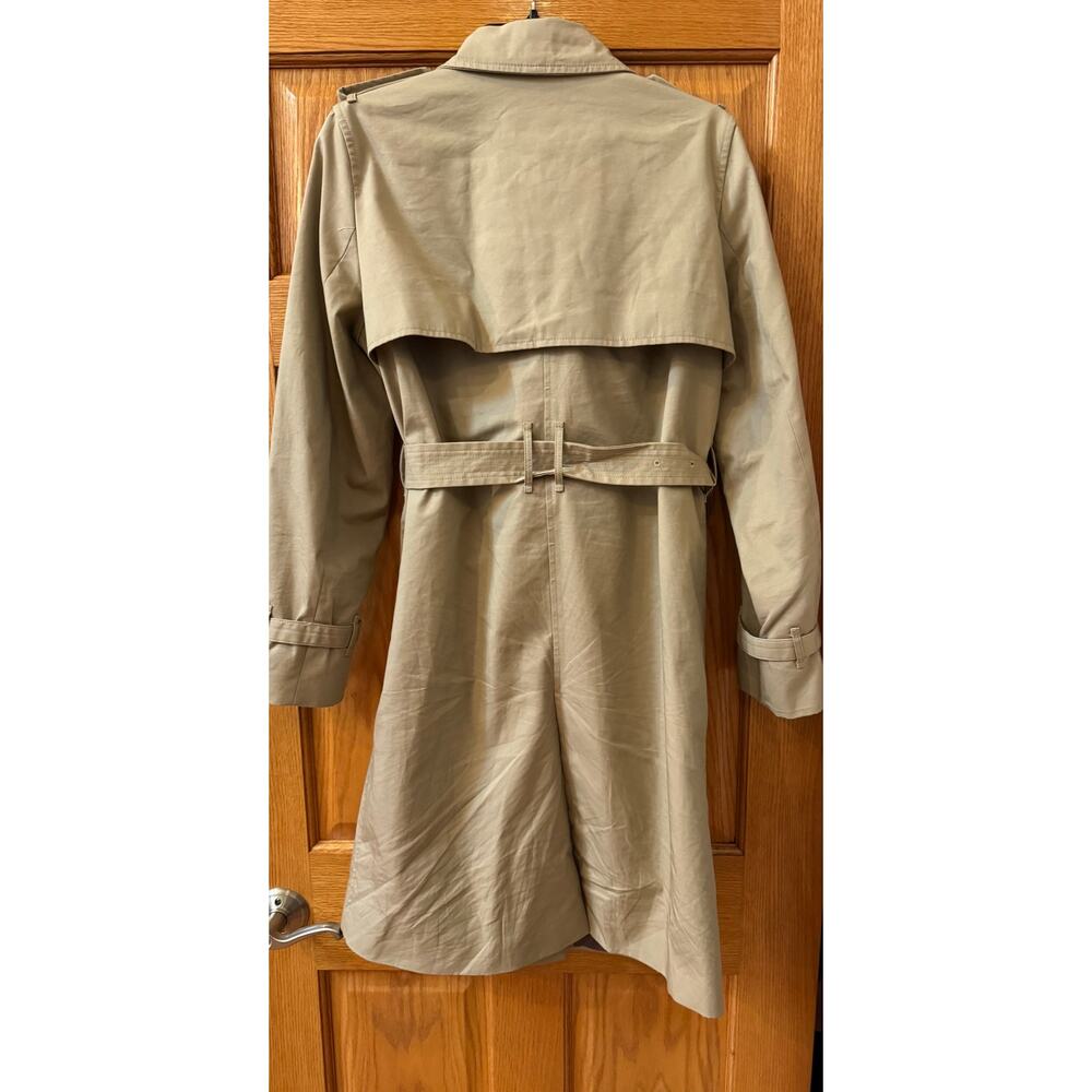 Chic Mango Cotton Mid-Length Trench Coat - Beige, Size S - Picture 6 of 6